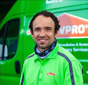 Juan Carlos Araya, team member at SERVPRO of North Vista / San Marcos